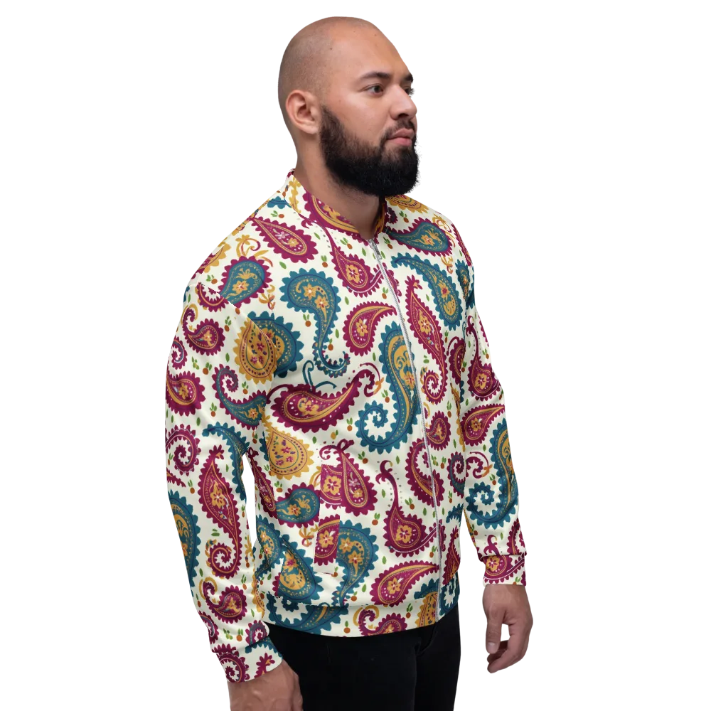 Paisley Bazaar on Bomber Jacket — Right