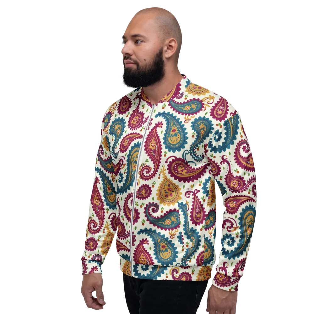 Paisley Bazaar on Bomber Jacket — Left