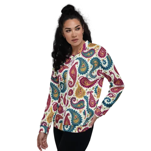 Paisley Bazaar on a Bomber Jacket