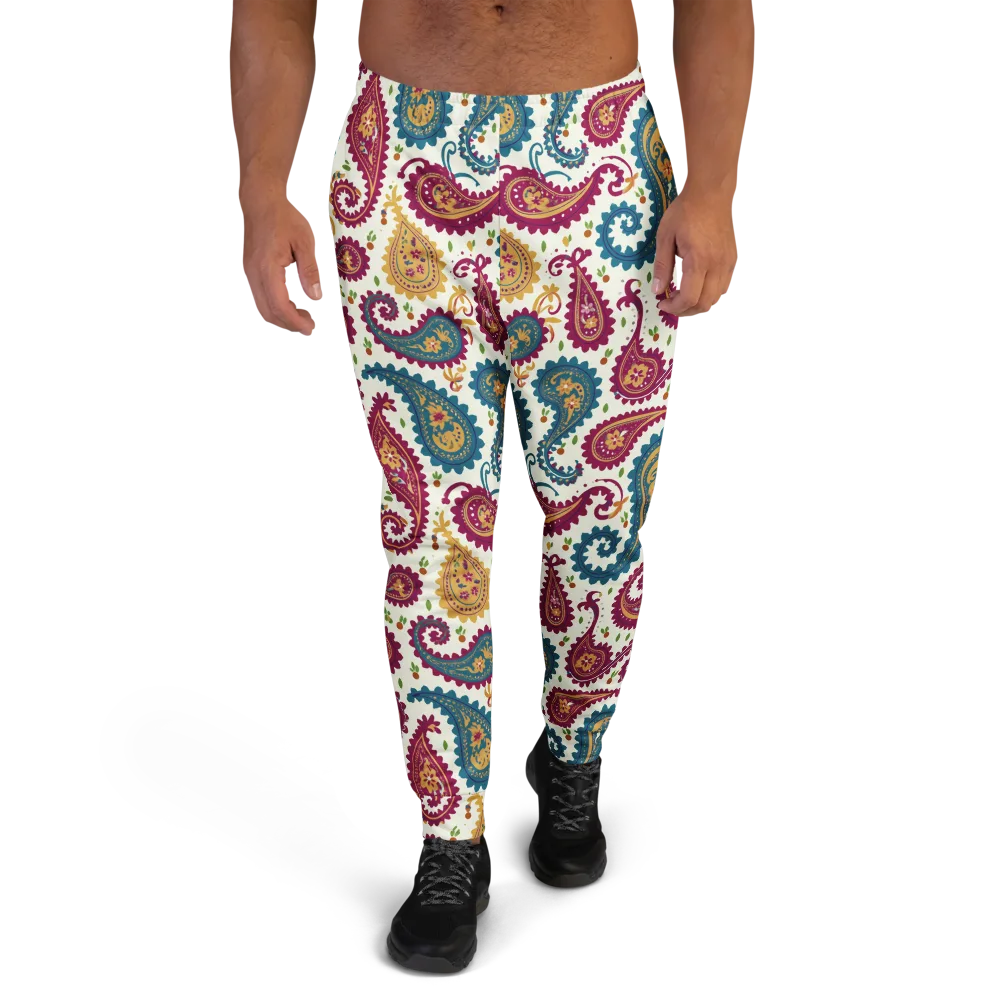 Paisley Bazaar on Men's Joggers — Front
