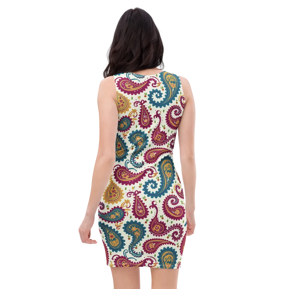Paisley Bazaar on Bodycon Dress — Back