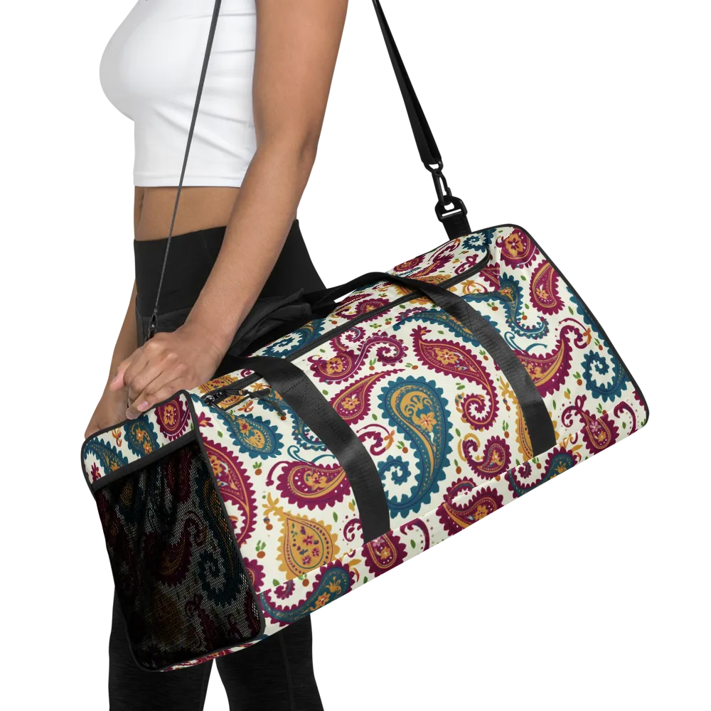 Paisley Bazaar on Duffle Bag — Front