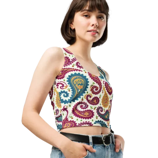 Paisley Bazaar on a Crop Top