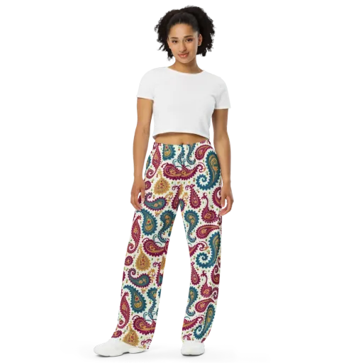 Paisley Bazaar on a Wide-Leg Pants