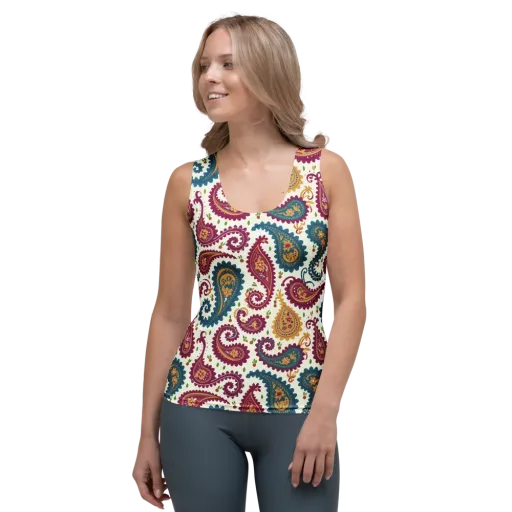 Paisley Bazaar on a Women's Tank Top