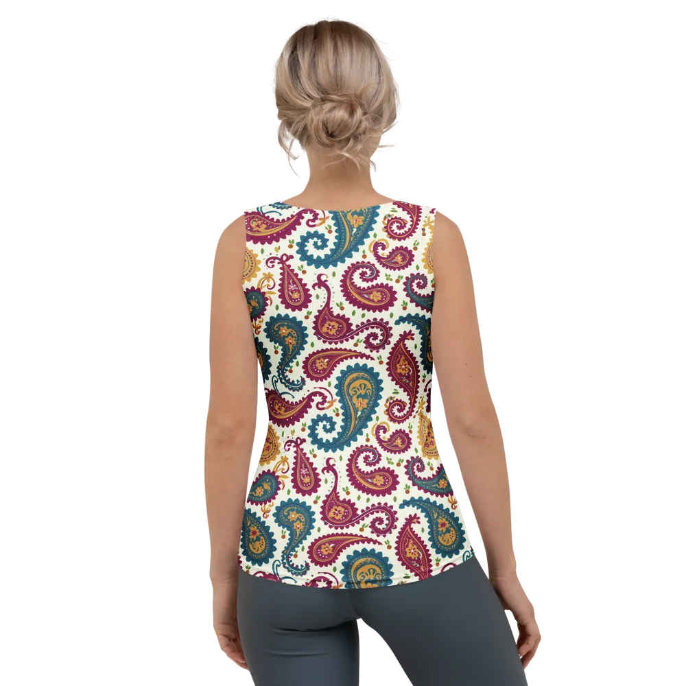 Paisley Bazaar on Women's Tank Top — Back