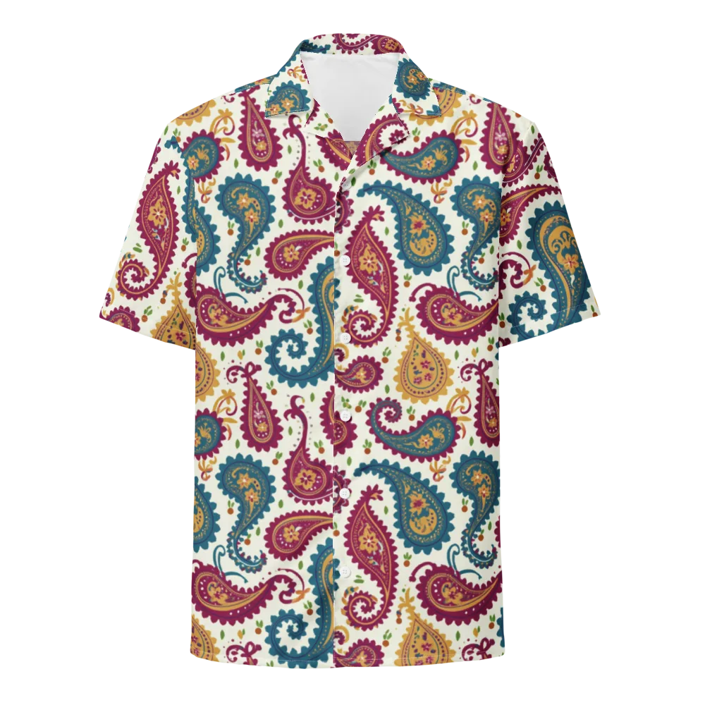 Paisley Bazaar on Button Shirt — Front