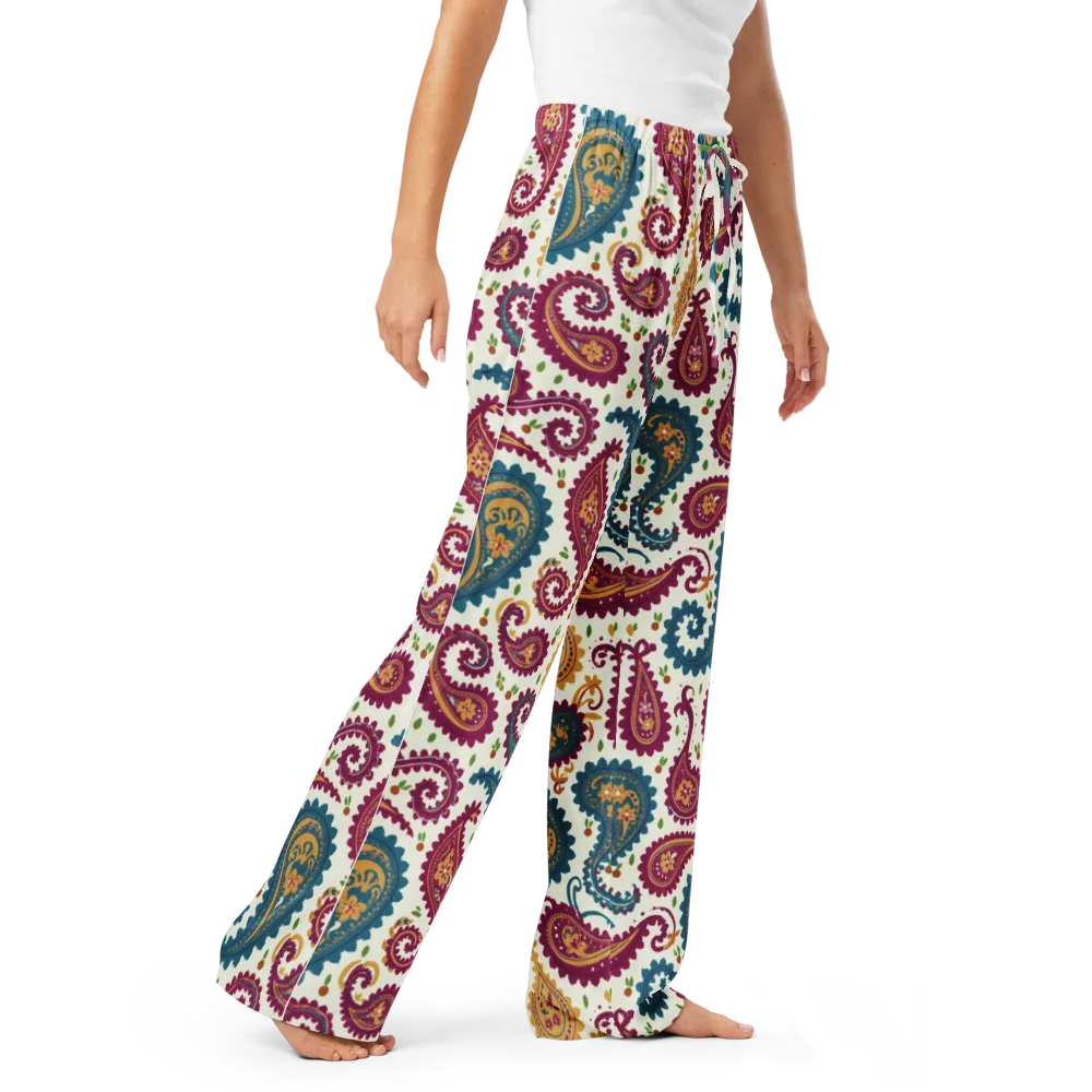 Paisley Bazaar on Women's Pajama Pants — Right Front