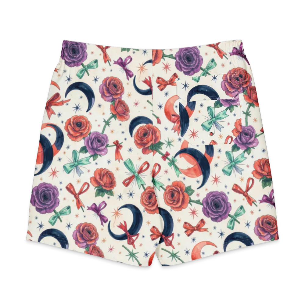 Ribbon Eclipse on Men's Board Shorts — Back