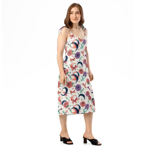 Ribbon Eclipse on a Slip Dress