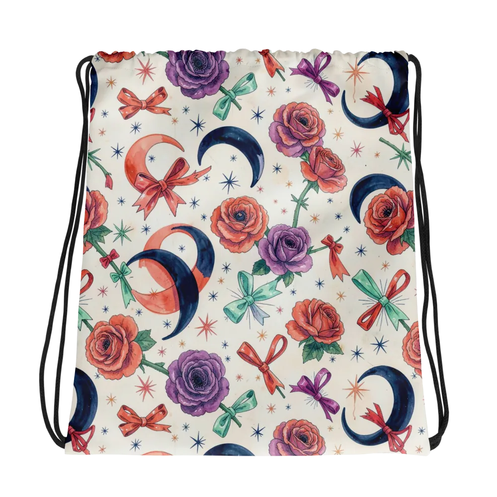 Ribbon Eclipse on Drawstring Bag — Photo