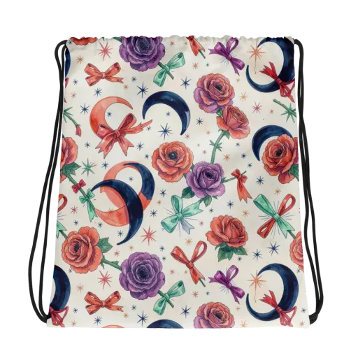 Ribbon Eclipse on a Drawstring Bag