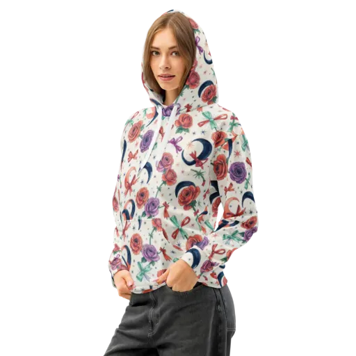 Ribbon Eclipse on a Cotton Hoodie