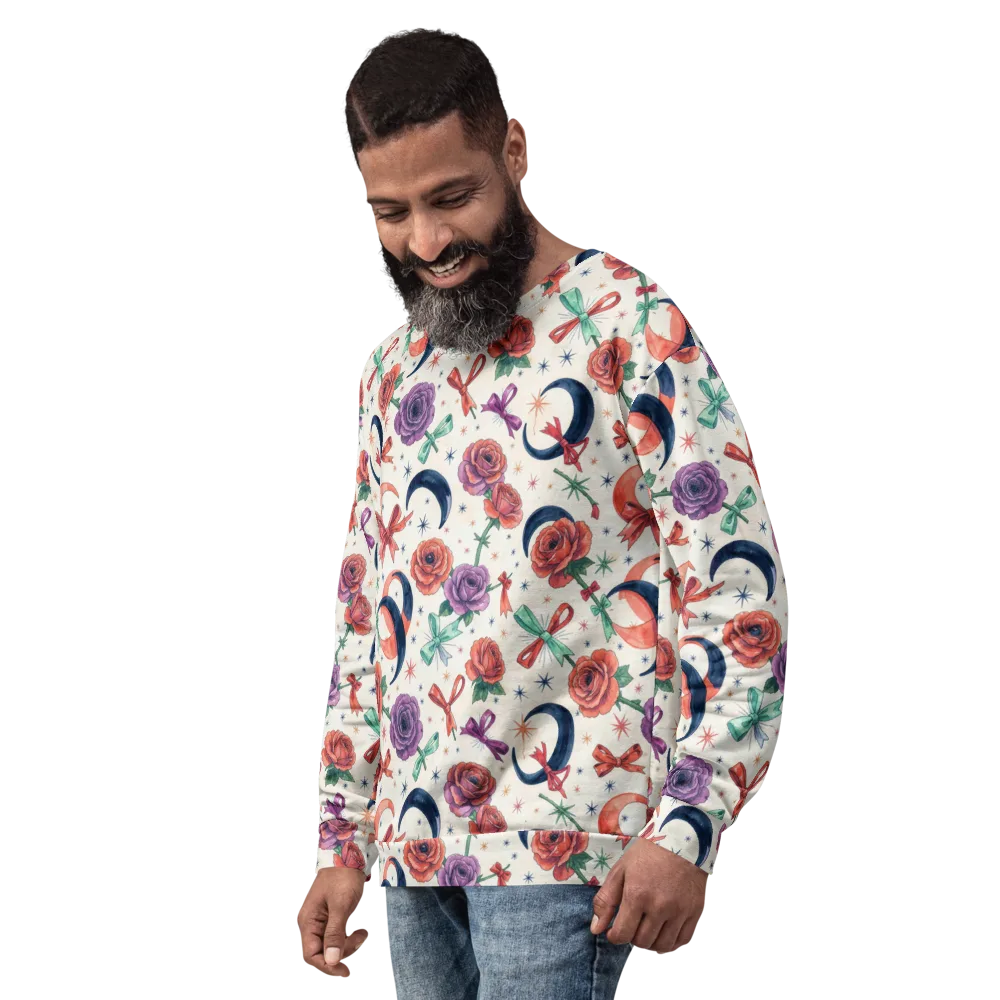 Ribbon Eclipse on Sweatshirt — Left Front