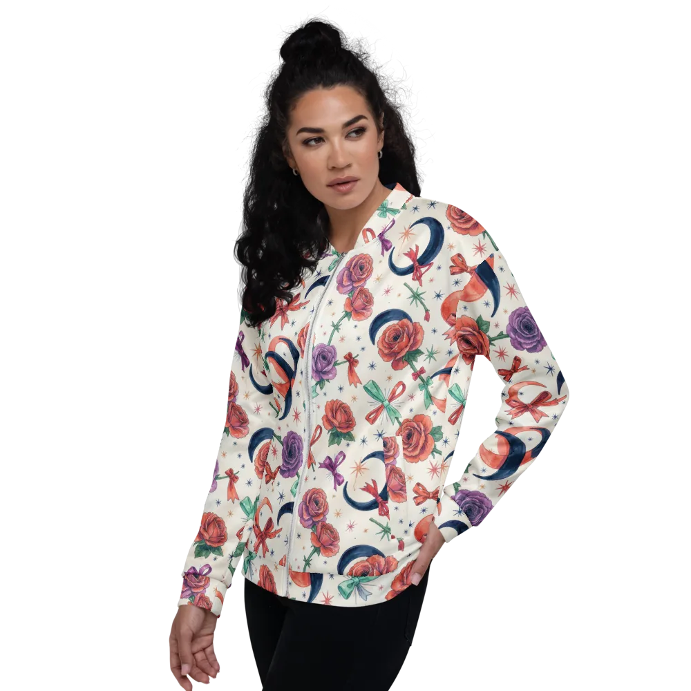 Ribbon Eclipse on Bomber Jacket — Left