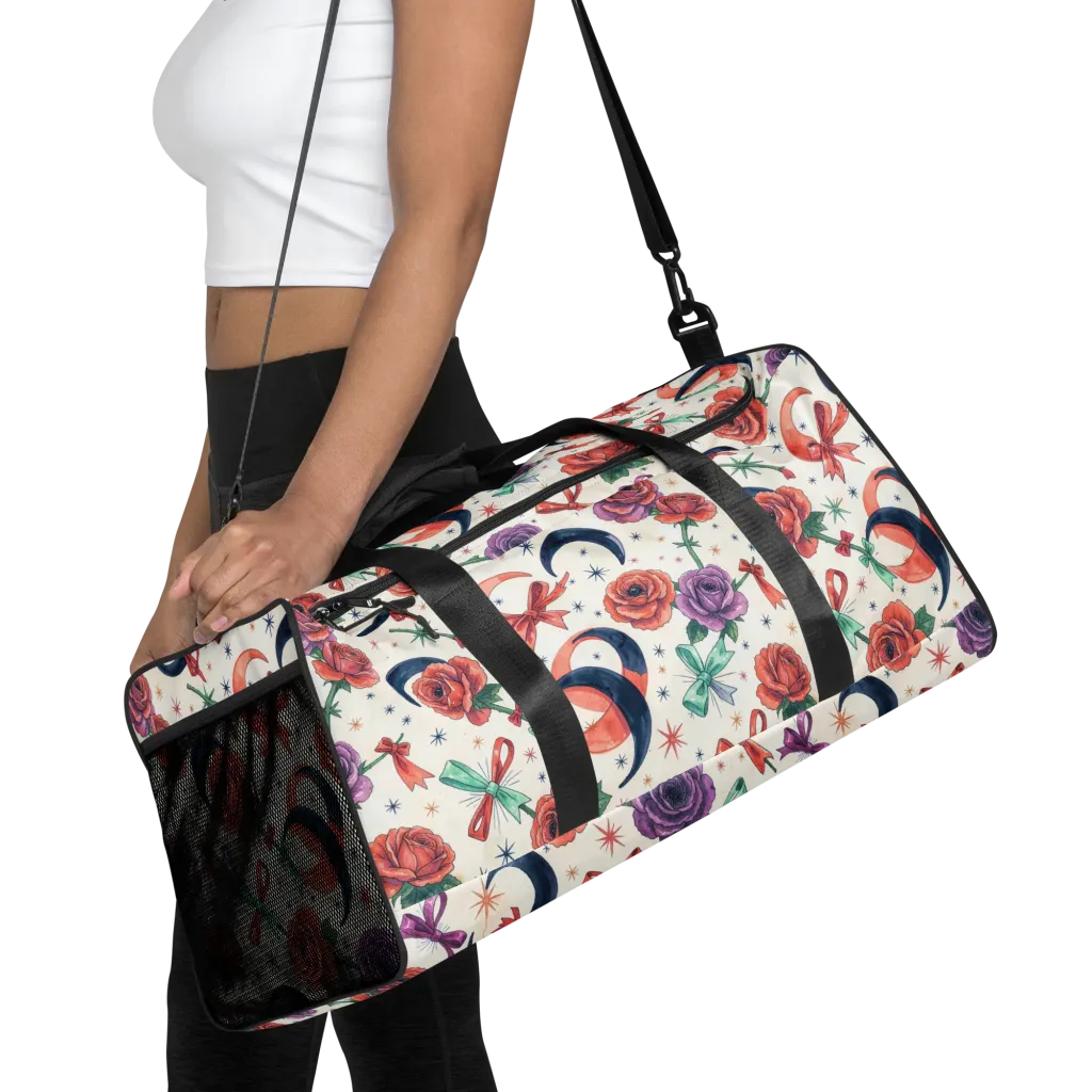 Ribbon Eclipse on Duffle Bag — Front