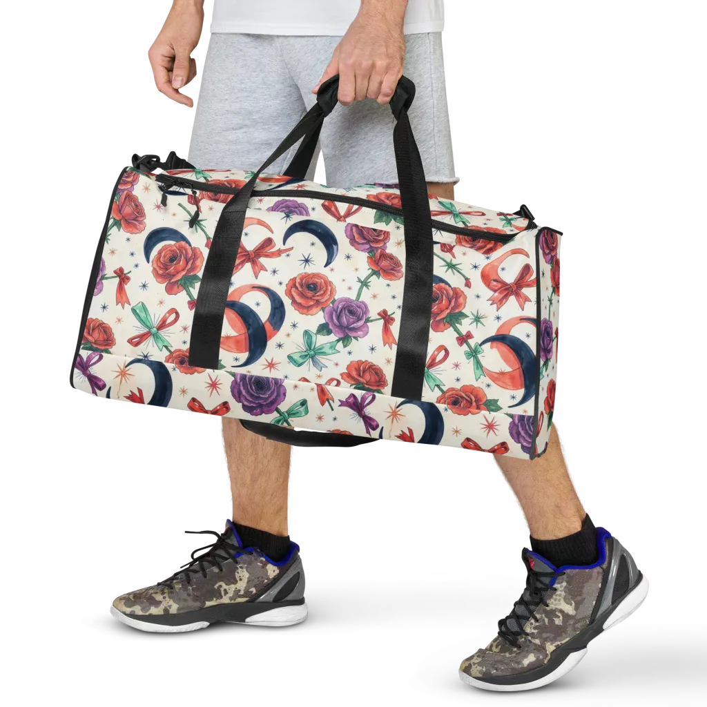 Ribbon Eclipse on Duffle Bag — Front