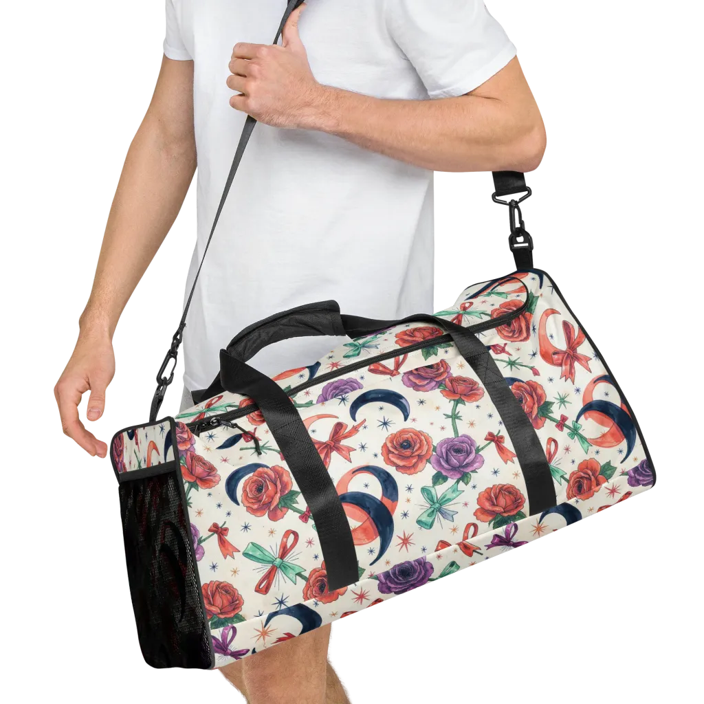 Ribbon Eclipse on Duffle Bag — Right Front