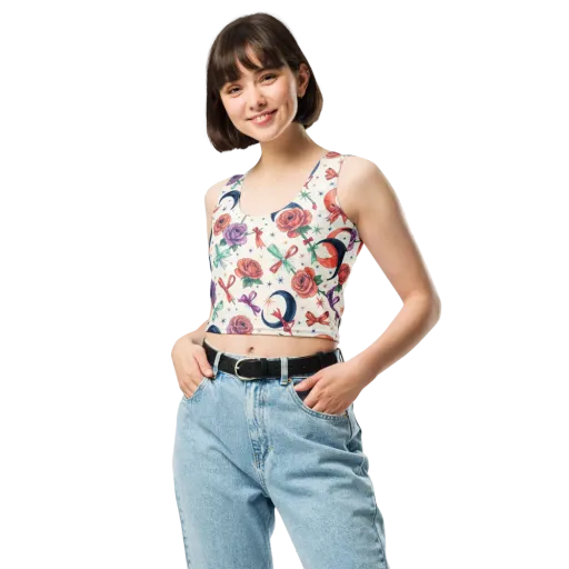 Ribbon Eclipse on a Crop Top