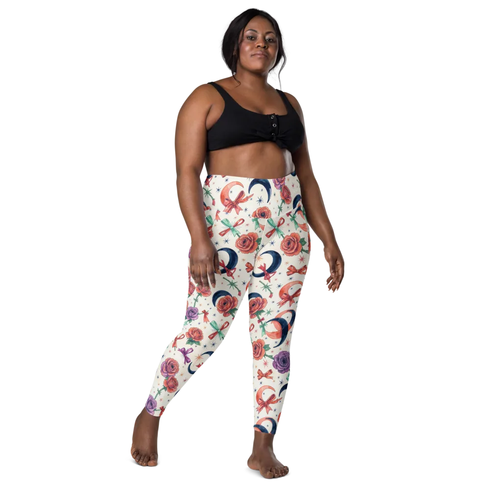 Ribbon Eclipse on Leggings with Pockets — Front