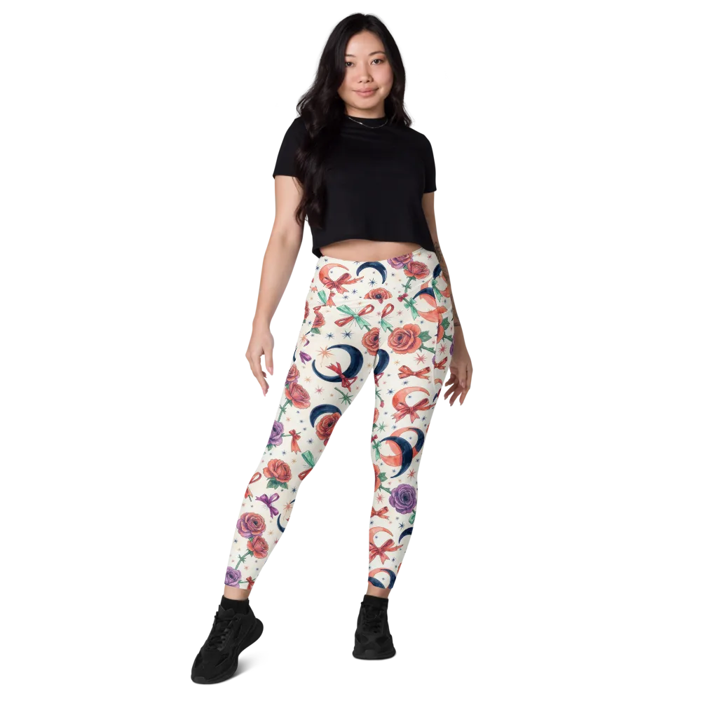 Ribbon Eclipse on Leggings with Pockets — Front