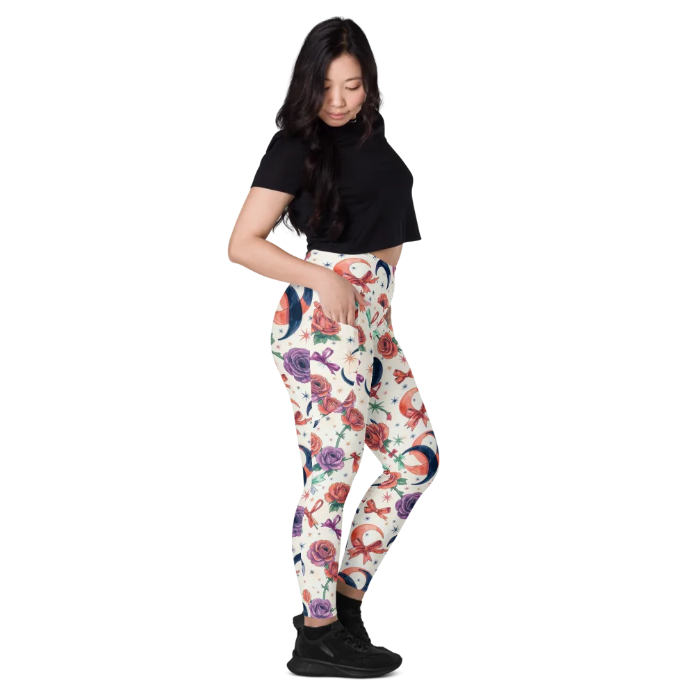 Ribbon Eclipse on Leggings with Pockets — Right