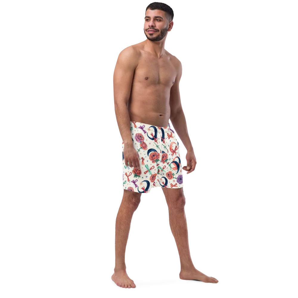 Ribbon Eclipse on Swim Trunks — Right Front