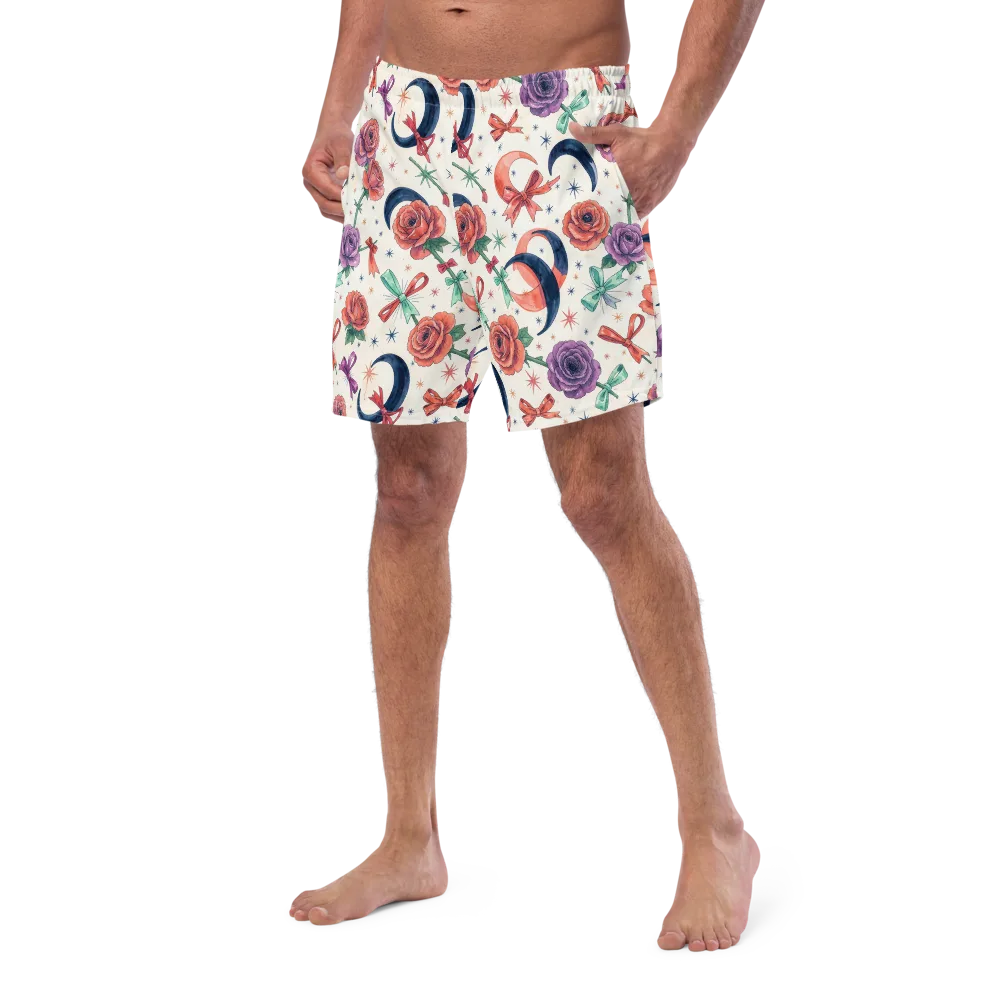 Ribbon Eclipse on Swim Trunks — Left Front