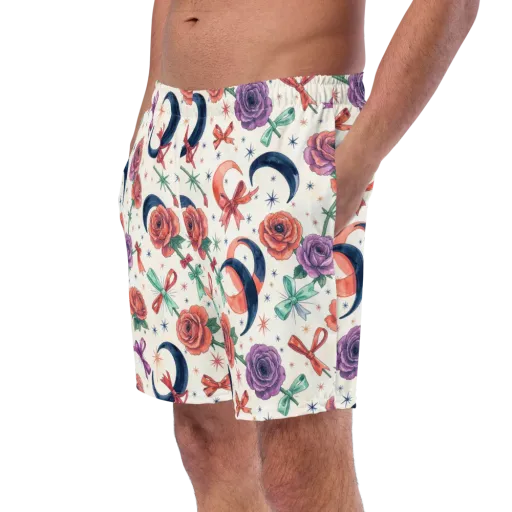 Ribbon Eclipse on a Swim Trunks
