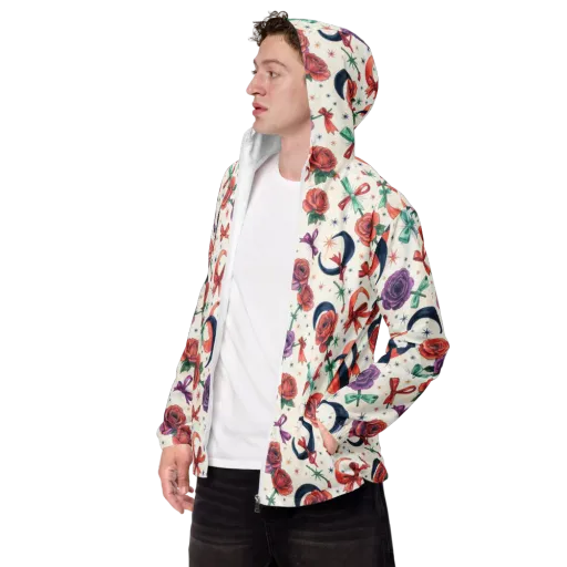 Ribbon Eclipse on a Men's Windbreaker