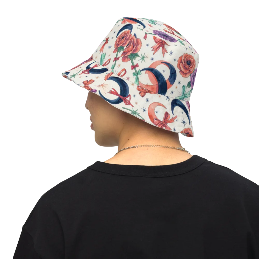 Ribbon Eclipse on Reversible Bucket Hat — Back Inside