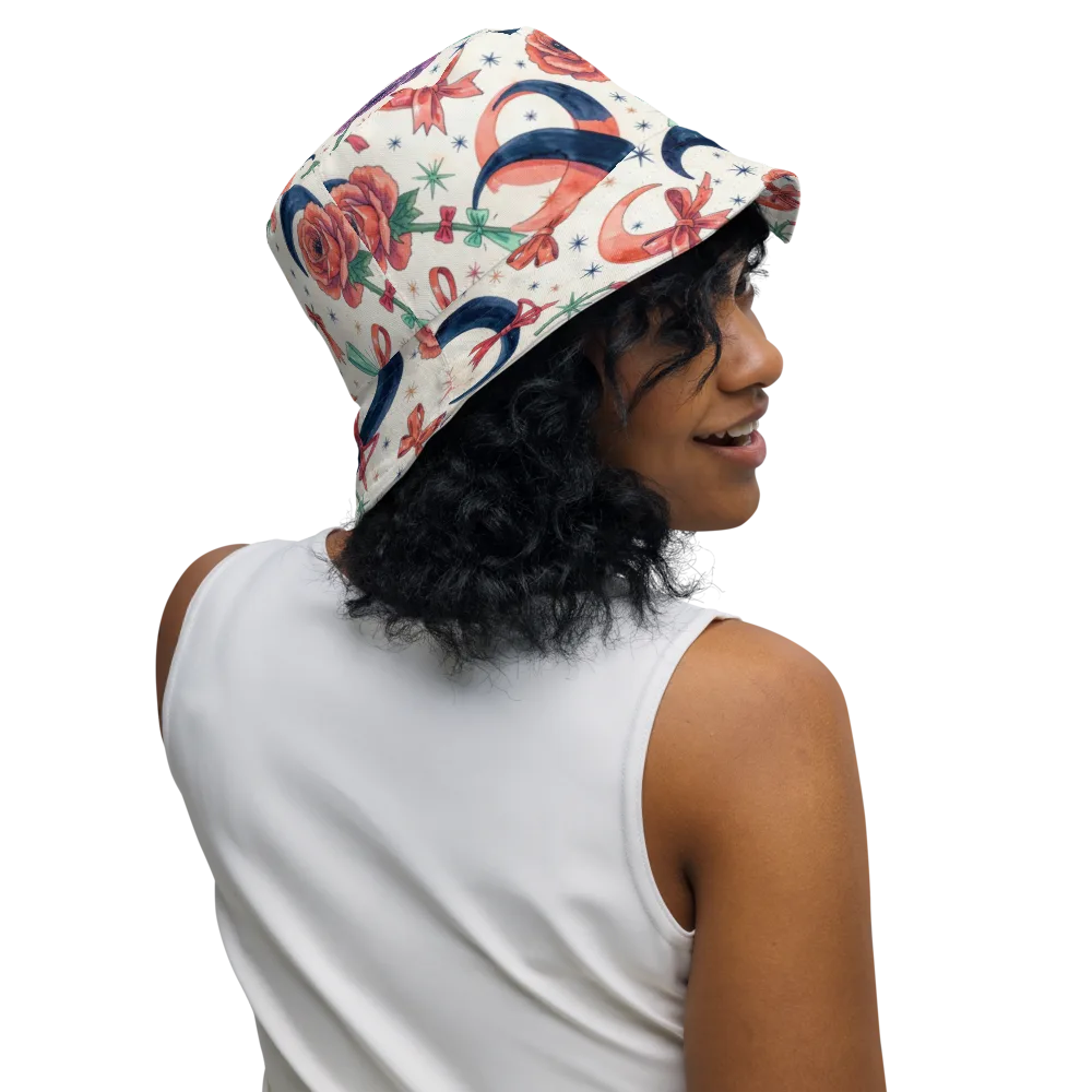 Ribbon Eclipse on Reversible Bucket Hat — Right Outside