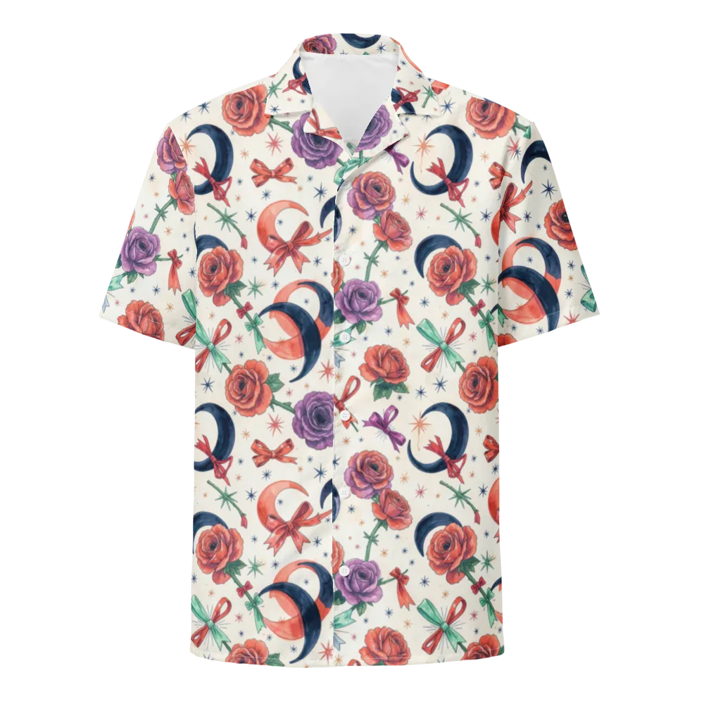 Ribbon Eclipse on Button Shirt — Front