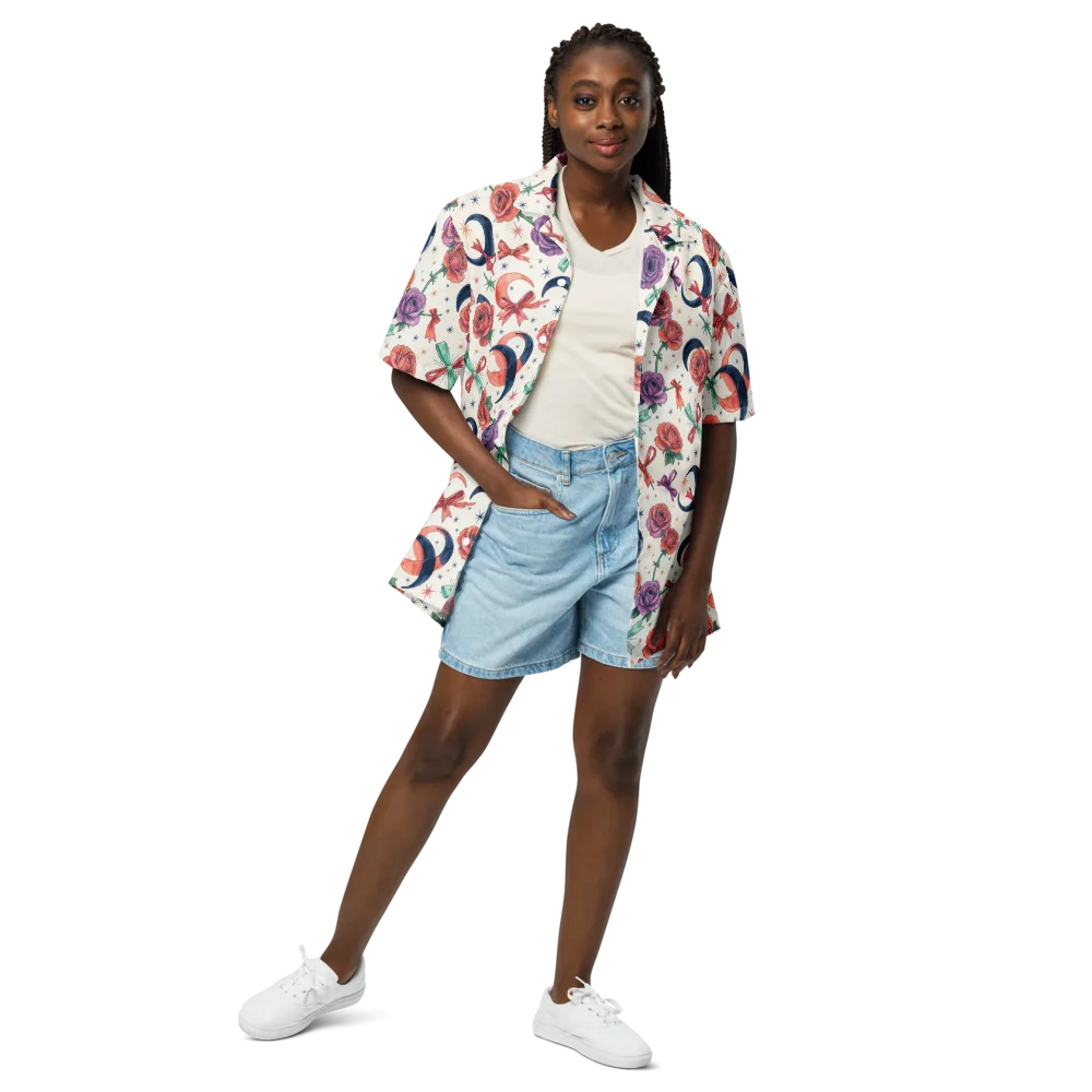 Ribbon Eclipse on Button Shirt — Front