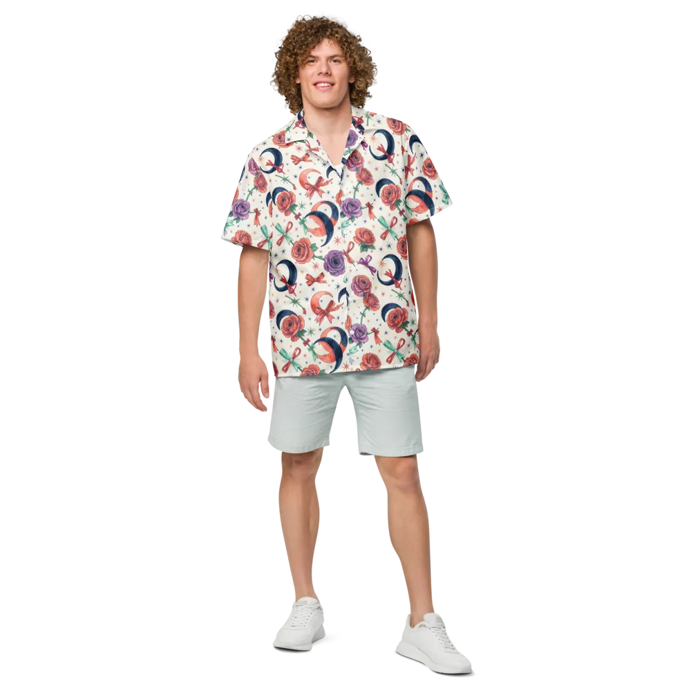Ribbon Eclipse on Button Shirt — Front