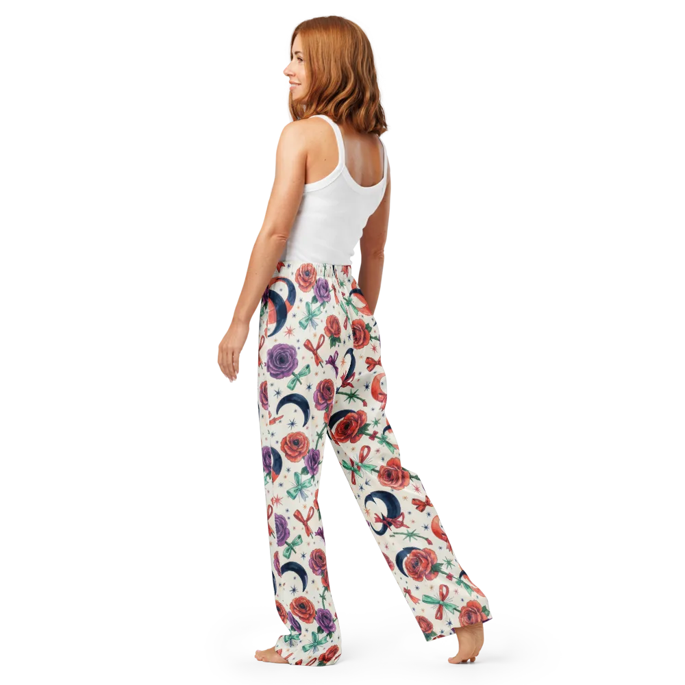 Ribbon Eclipse on Women's Pajama Pants — Back