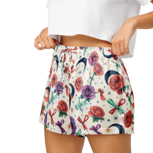Ribbon Eclipse on a Women's Pajama Shorts
