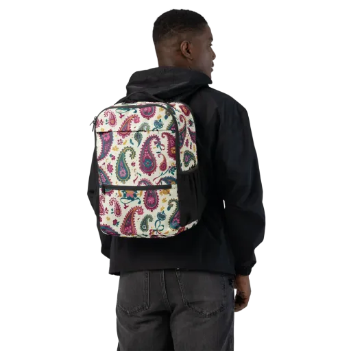 Saffron Paisley on a Utility Backpack