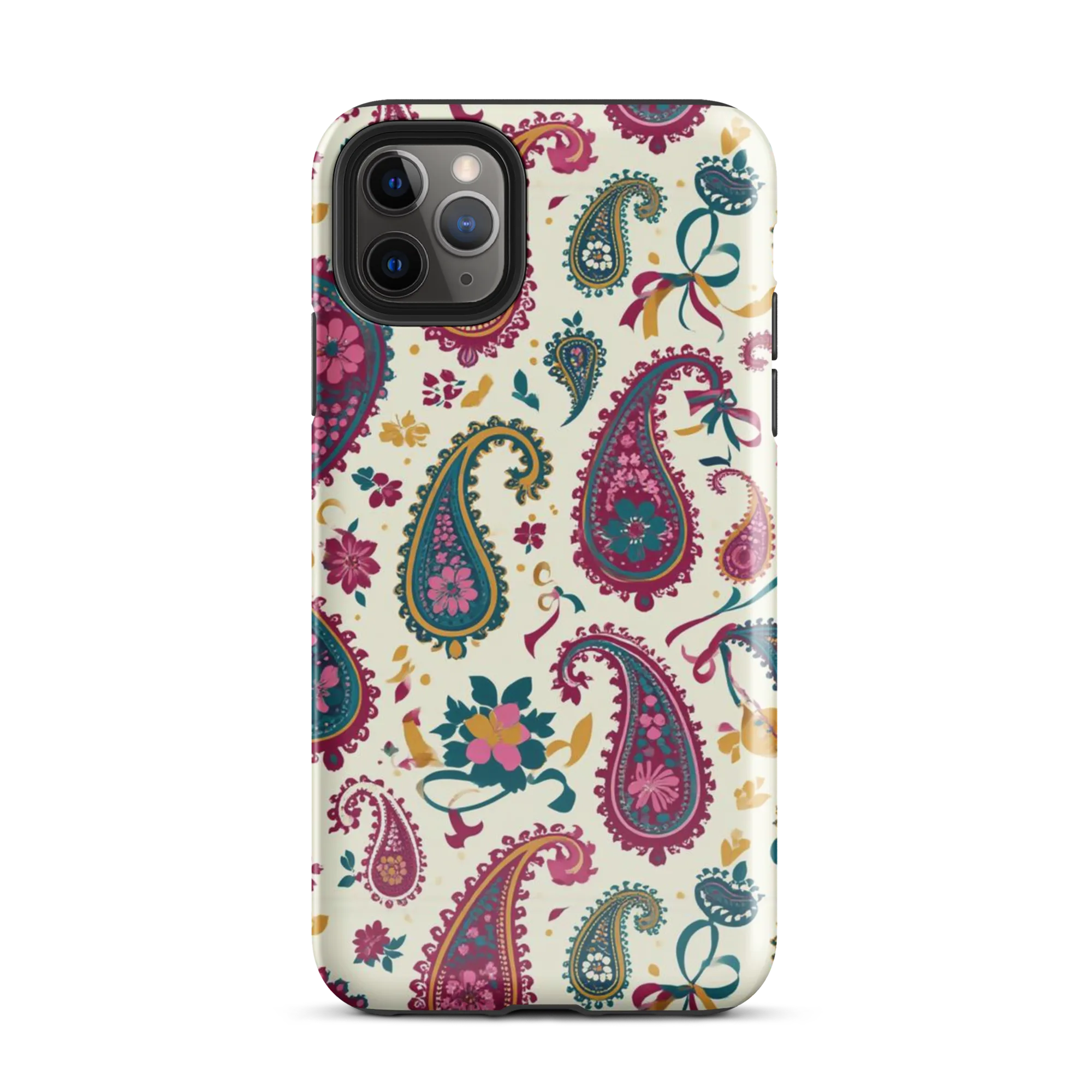 Saffron Paisley on Tough Case for iPhone® — Front