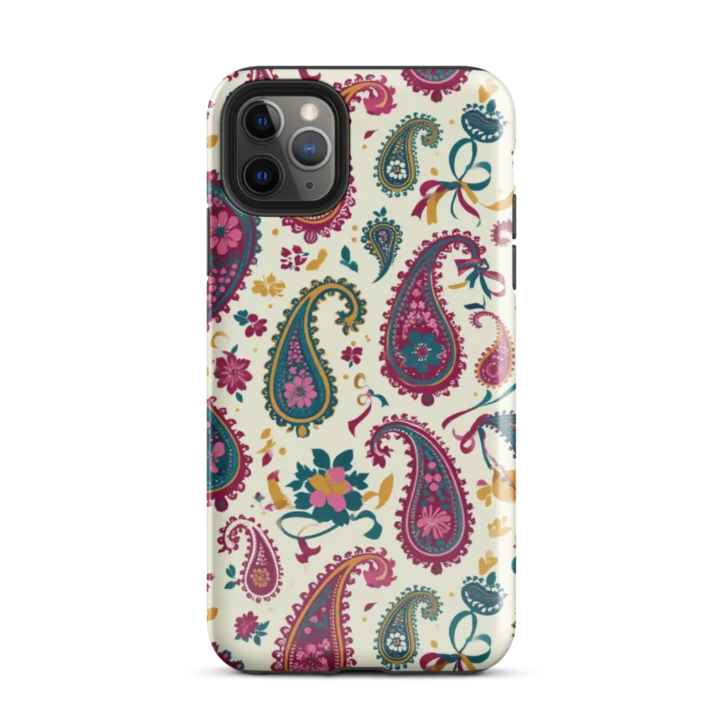 Saffron Paisley on Tough Case for iPhone® — Front