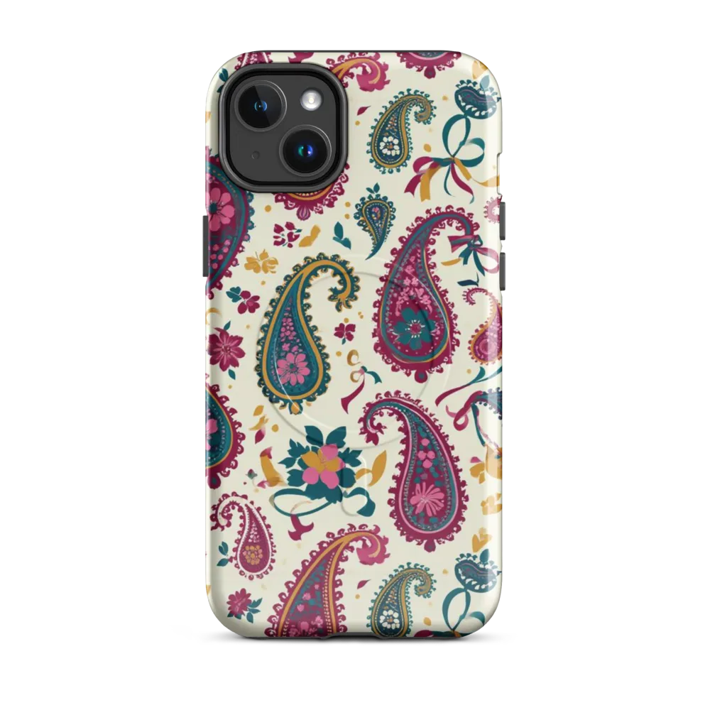 Saffron Paisley on MagSafe Tough Case for iPhone® — Front