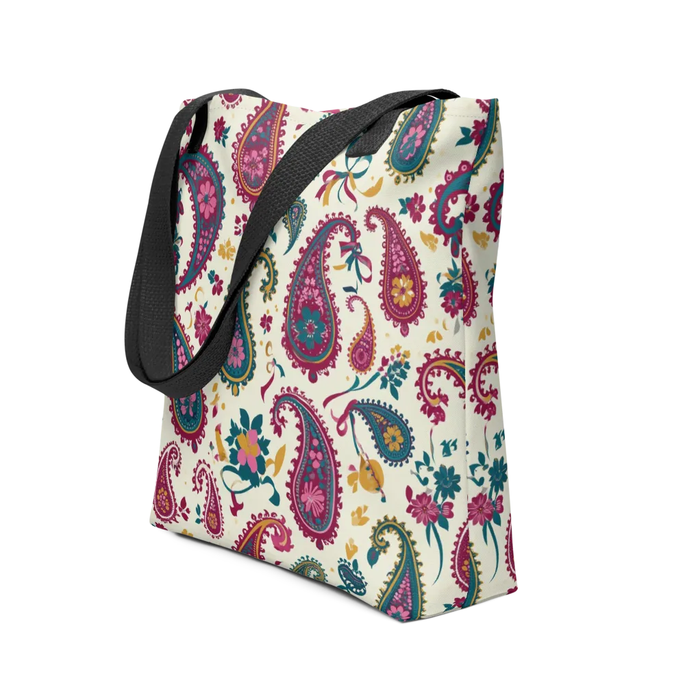 Saffron Paisley on Tote Bag — Front