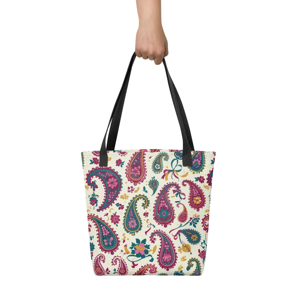 Saffron Paisley on Tote Bag — Front