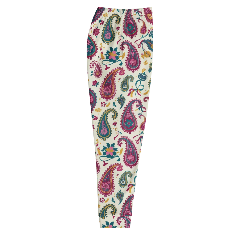 Saffron Paisley on Men's Joggers — Right