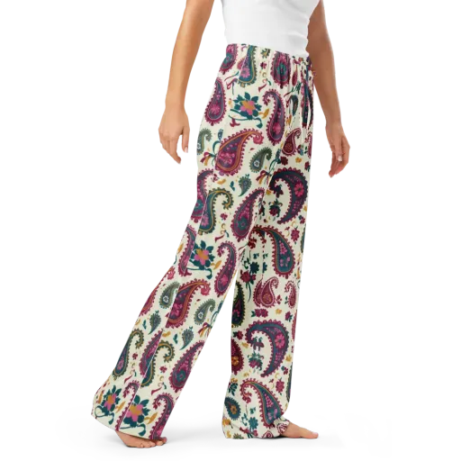 Saffron Paisley on a Women's Pajama Pants