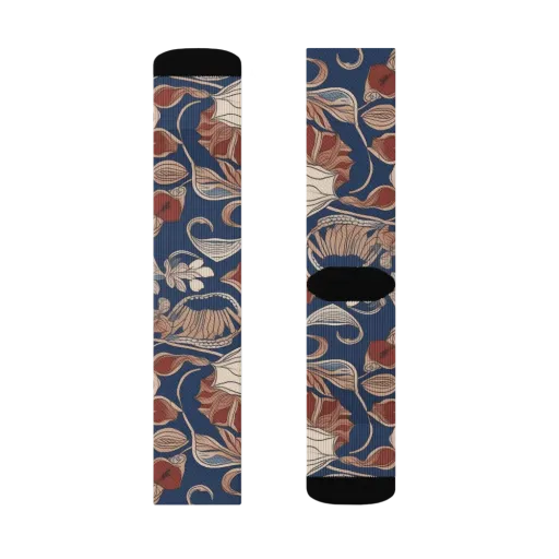 Blue Hour Botanica on a Socks