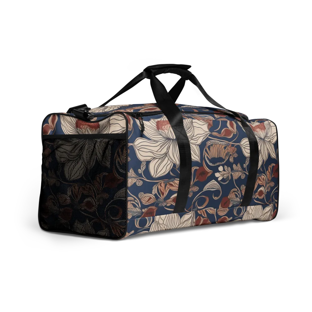 Blue Hour Botanica on Duffle Bag — Right Front