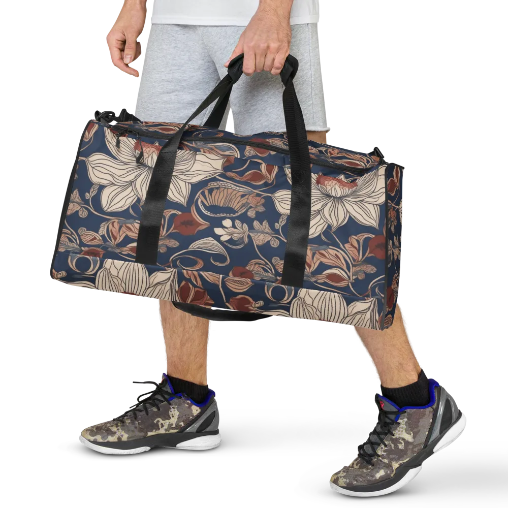 Blue Hour Botanica on Duffle Bag — Front