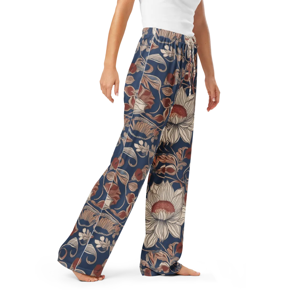 Blue Hour Botanica on Women's Pajama Pants — Right Front