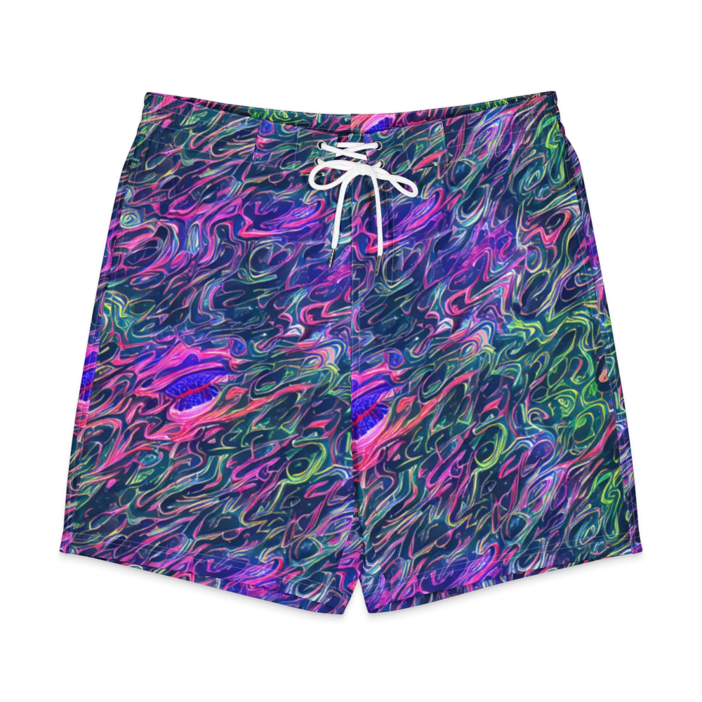 Electric Fluid on Men's Board Shorts — Front